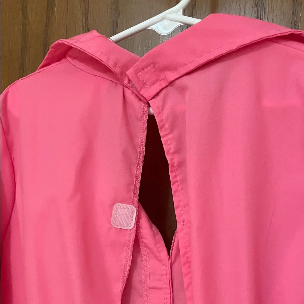 BARBIE UEC Girls Size Medium (7/8) Bright Pink Jumpsuit Costume with headband